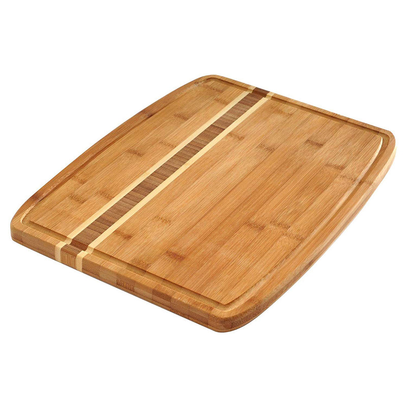 Norpro 7638 Bamboo Wood 16 by 12 Inch Cutting Board with Juice Catching Groove
