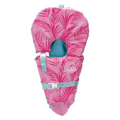 Connelly Baby Safe and Soft Adjustable Infant Nylon Water Life Jacket Vest, Pink