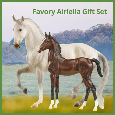 Breyer Favory Ariella Gift Hand-Painted Collectible 2 Horse Toy Set 1:9 Scale