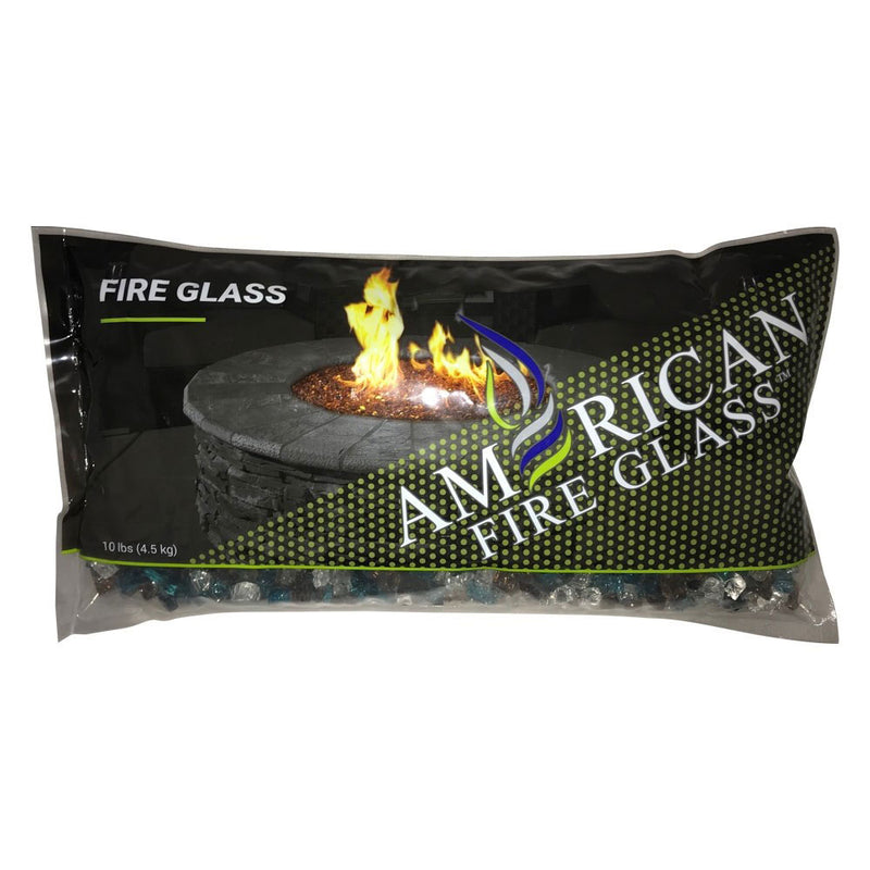 American Fireglass 10 LB Bag 1/2 Inch Reflective Fireplace & Pit Glass, Bali