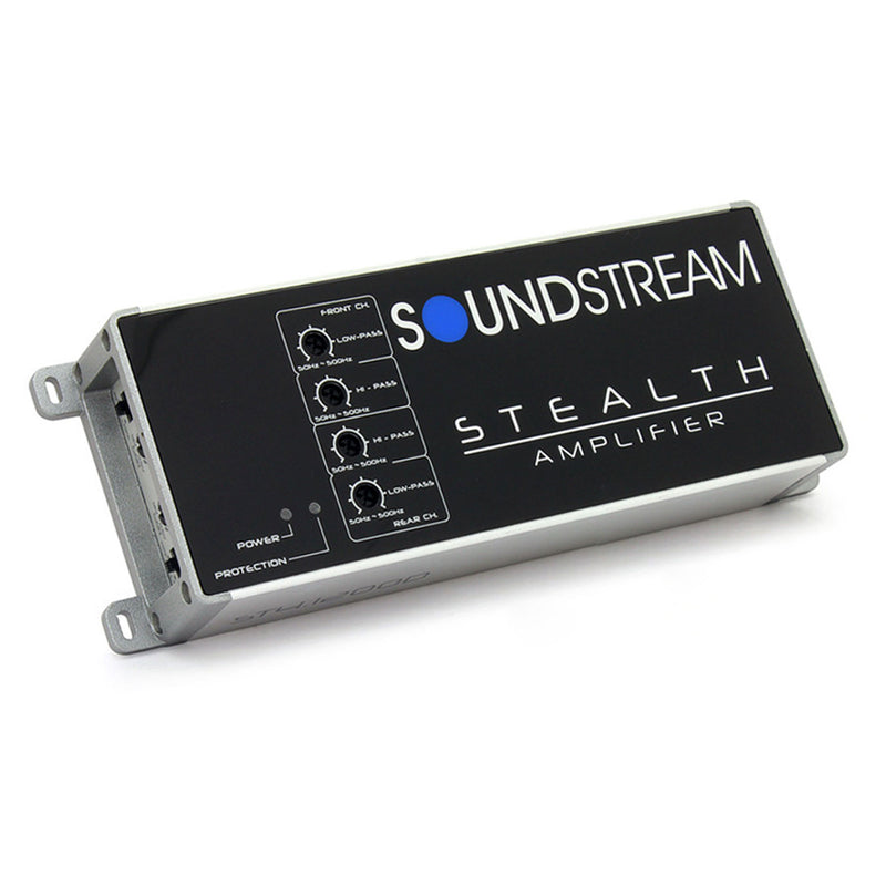 Soundstream ST4.1200D Stealth Series 1200W Class D 4 Channel Car Audio Amplifier