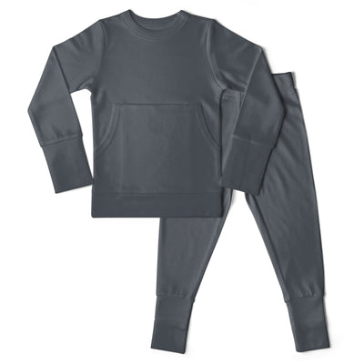 Goumikids Unisex Toddler Loungewear Organic Sleeper Pajama Set, 3T Midnight