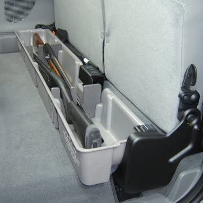 DU-HA 20210 Ford F250-F550 Under Seat Truck Storage Organizer Box Gun Rack