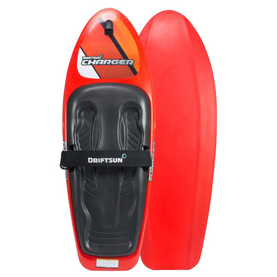 Driftsun Charger Kneeboard for Boating, Rounded V Hull, 54 x 20 Inches, Red