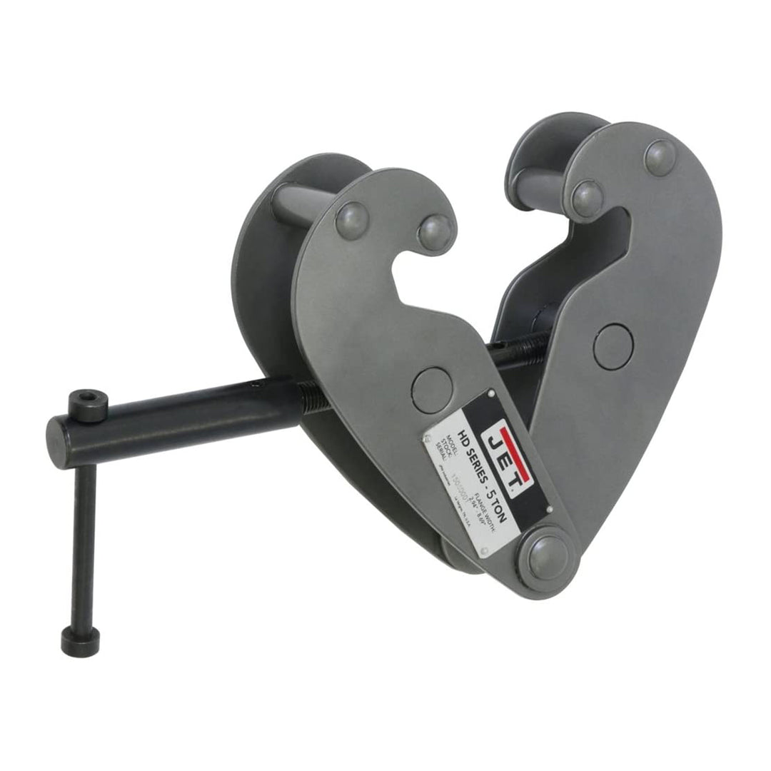 Jet Heavy Duty Steel Frame 5 Ton Up To 12 Inch Wide Beam Clamp, Black (Used) - VMInnovations