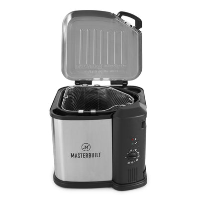 Masterbuilt Countertop 8L Electric Deep Fryer, Boiler, Steamer Cooker in Silver