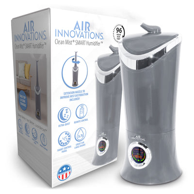 Air Innovations BA Ultrasonic Cool Mist Aromatherapy Humidifier, Platinum (Used)