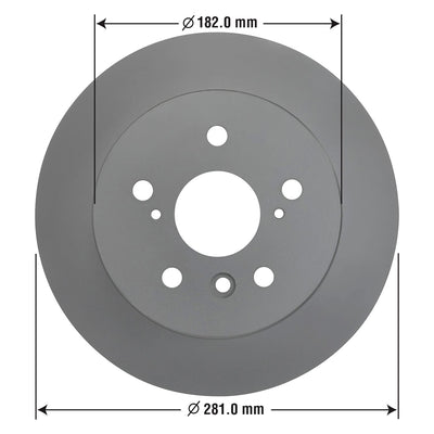 Goodyear Brakes 2126098GY Truck and SUV Premium AntiOx Coated Rear Brake Rotor