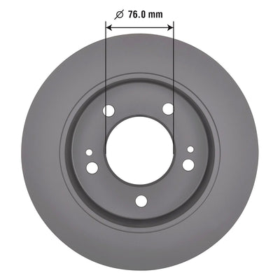 Goodyear Brakes 2138076GY Truck and SUV Premium AntiOx Coated Rear Brake Rotor