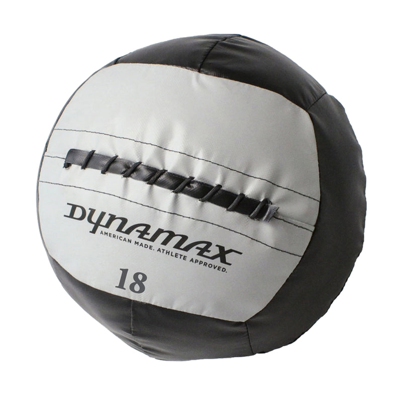 Dynamax DMX-MB18 18 Pound 14 Inch Medicine Ball for Core Workout, Gray and Black