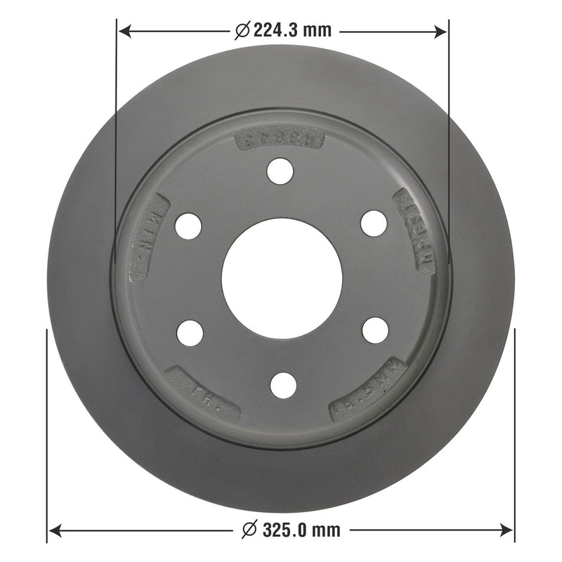 Goodyear Brakes 214534GY Truck and SUV Premium AntiOx Coated Rear Brake Rotor