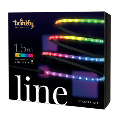 Twinkly 5' Adhesive Magnetic Multicolor LED Indoor Line Light Strip Starter Kit
