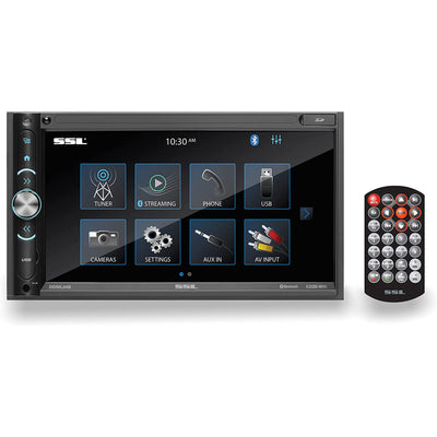 SOUNDSTORM Double DIN Bluetooth Multimedia Player with 6.75 Inch Touchscreen