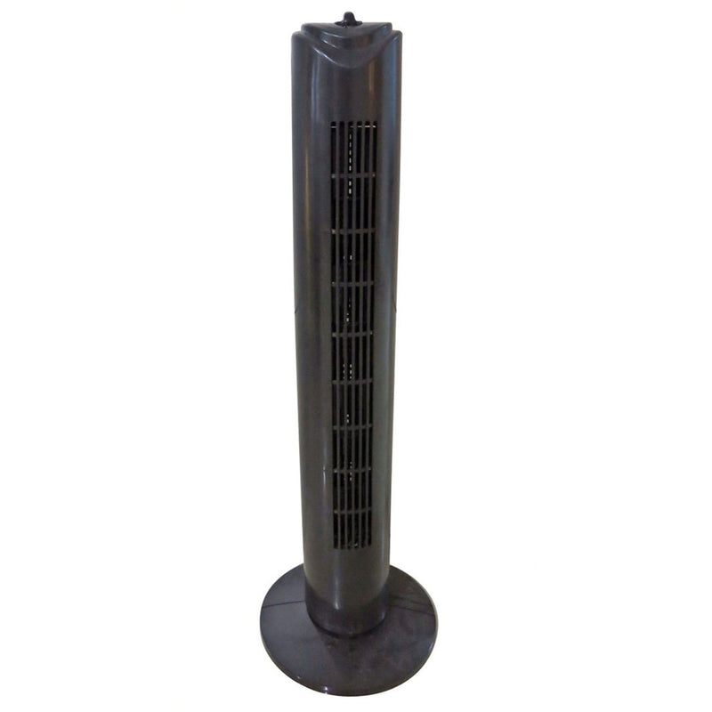 Optimus F-8449BK 32 Inch 3 Speed Home Oscillating Tower Fan with Timer, Black