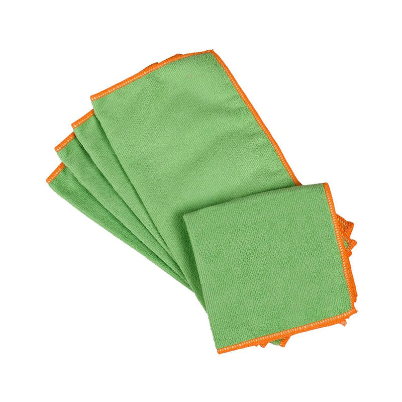 Better Life All Purpose Cleaning Microfiber Cloth Towel Set, Pack of 5, Green