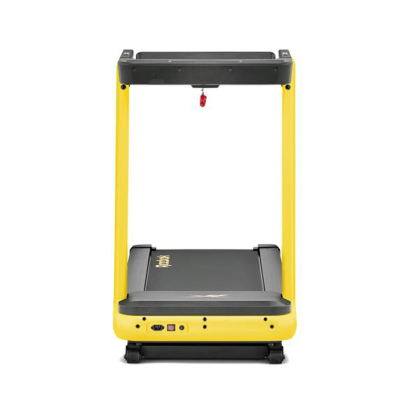 Reebok Adjustable Floatride Home Running Treadmill w/ Eco Kinetic Motor, Yellow