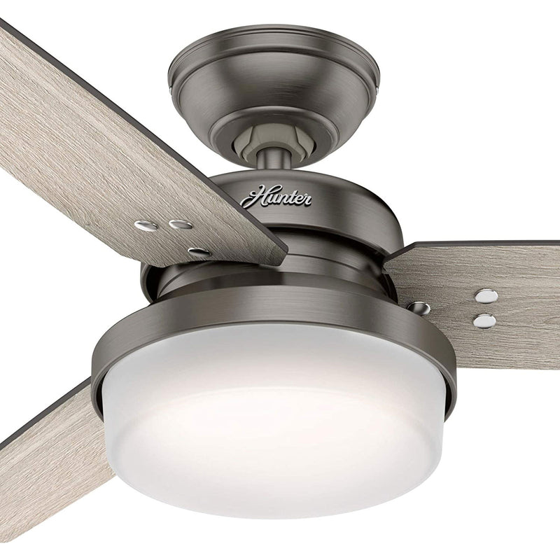 Hunter Fan Company Sentinel 44 Inch Indoor Ceiling Fan with LED Lights, Slate
