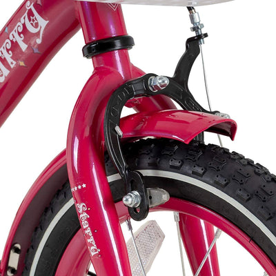 JOYSTAR Girls Bike for Girls Ages 3-5 with Training Wheels, 14", Pink (Open Box)