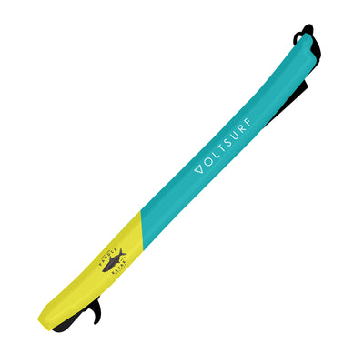 VoltSurf 12.5 Foot Inflatable Kayak Board with Travel Bag, Turquoise and Yellow