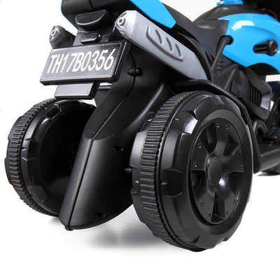 TOBBI Battery Powered Ride On Electric Motorcycle for Ages 3 Years & Up, Blue