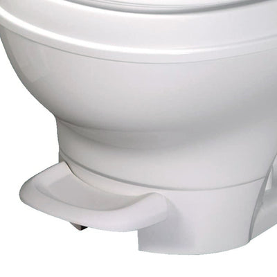 Thetford 31650 Aqua Magic V Low Profile Pedal Flush RV Toilet w/ Sprayer, White