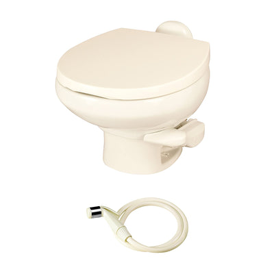 Thetford 42065 Aqua Magic Style II RV Low Profile Portable Travel Toilet, Bone