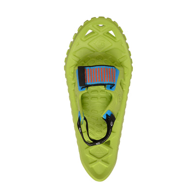 Crescent Moon KID G Kid's Cushioned Foam Snowshoes with Ice Cleats, Volt Green