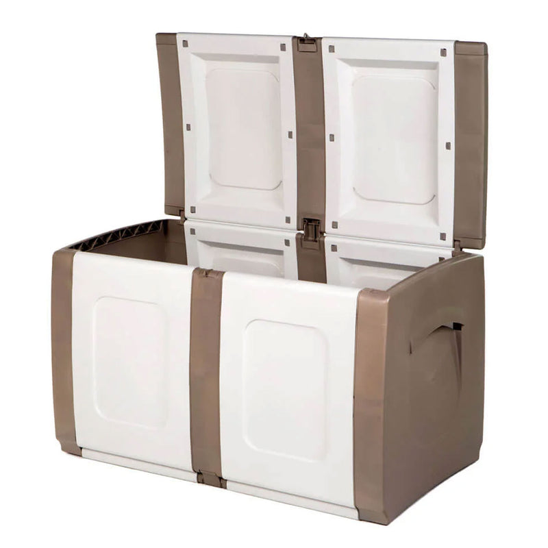 Homeplast Regular Outdoor Heavy Duty Plastic Storage Deck Box (For Parts)
