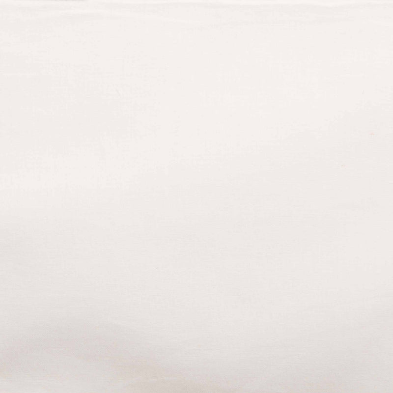 VHC Brands Simple Life Flax Cotton Linen Window Panel Set, White (2 Panels)