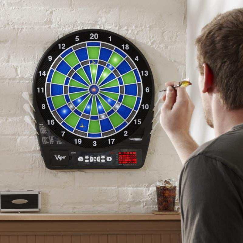 Viper 42-0003 Ion Electronic Dartboard w/ 48 Games, Up to 8 Players, Blue/Green