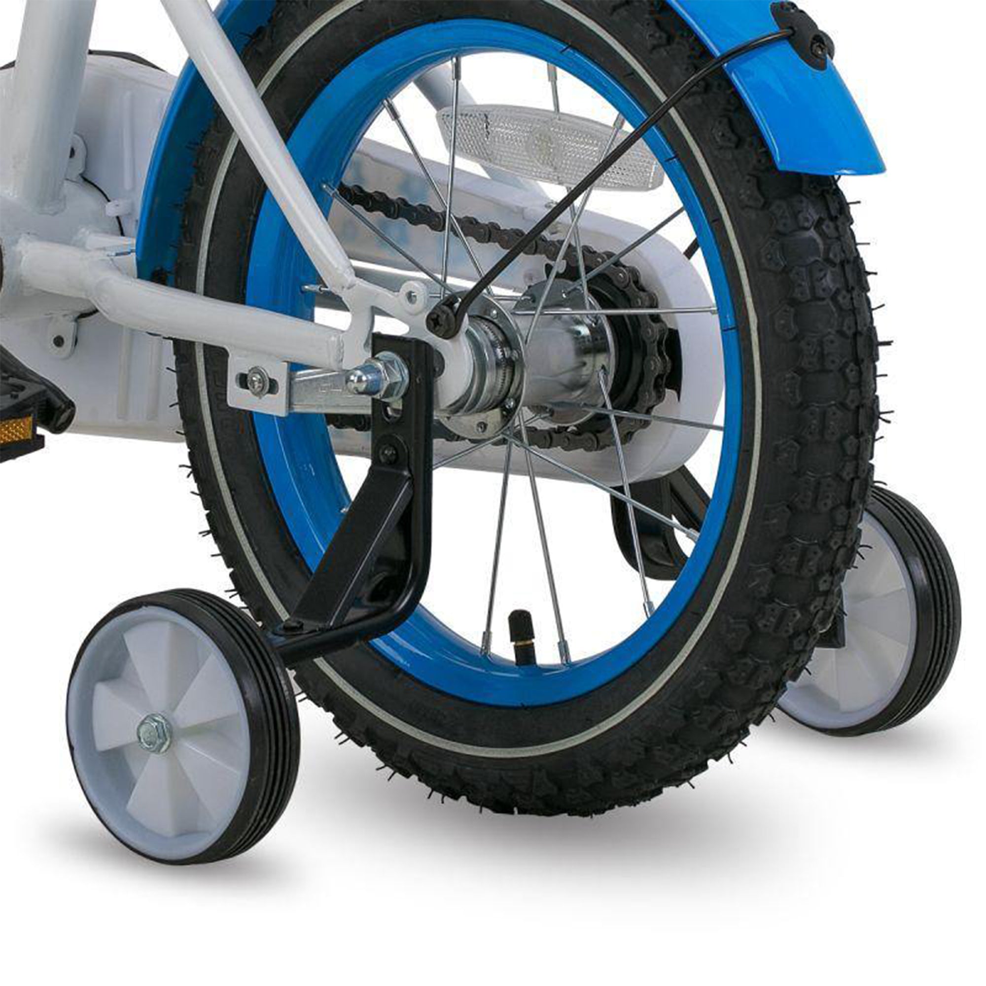Joystar Starry 16" Kids Bike Ages 4-7 w/Training Wheels & Basket, Blue(Open Box) - VMInnovations