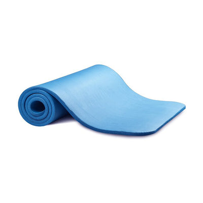 BalanceFrom Fitness GoYoga 71x24in Anti Tear Exercise Yoga Mat with Strap, Blue