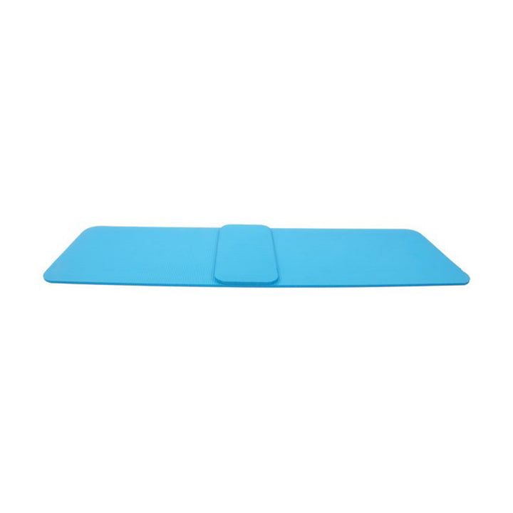 BalanceFrom Fitness GoYoga+ 71x24in Exercise Yoga Mat w/Knee Pad & Strap, Blue - VMInnovations