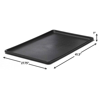 MidWest Homes For Pets 9PAN 42 Inch Plastic Dog Crate Replacement Pan, Black