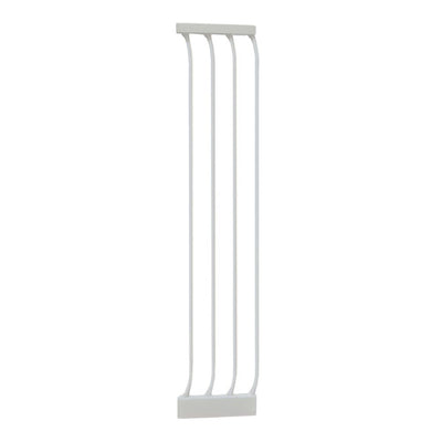 Bindaboo B1129 Baby Pet Safety Gate 10.5in Steel Gate Extension, White, Set of 1