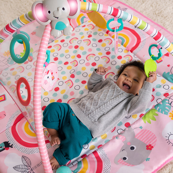 Bright Starts 5 in 1 Your Way Play Baby Activity Gym Ball Pit, Rainbow Tropics - VMInnovations