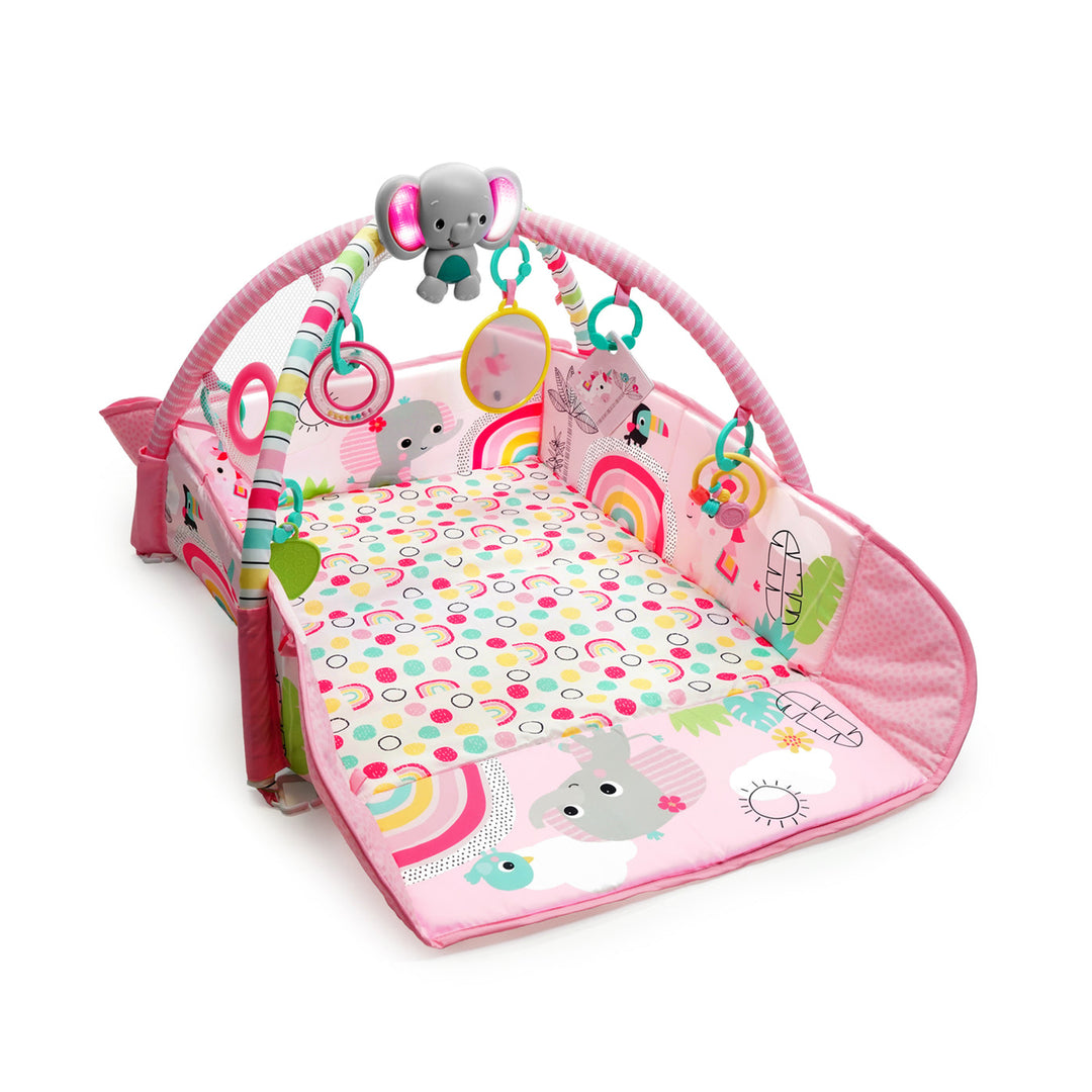 Bright Starts 5 in 1 Your Way Play Baby Activity Gym Ball Pit, Rainbow Tropics - VMInnovations