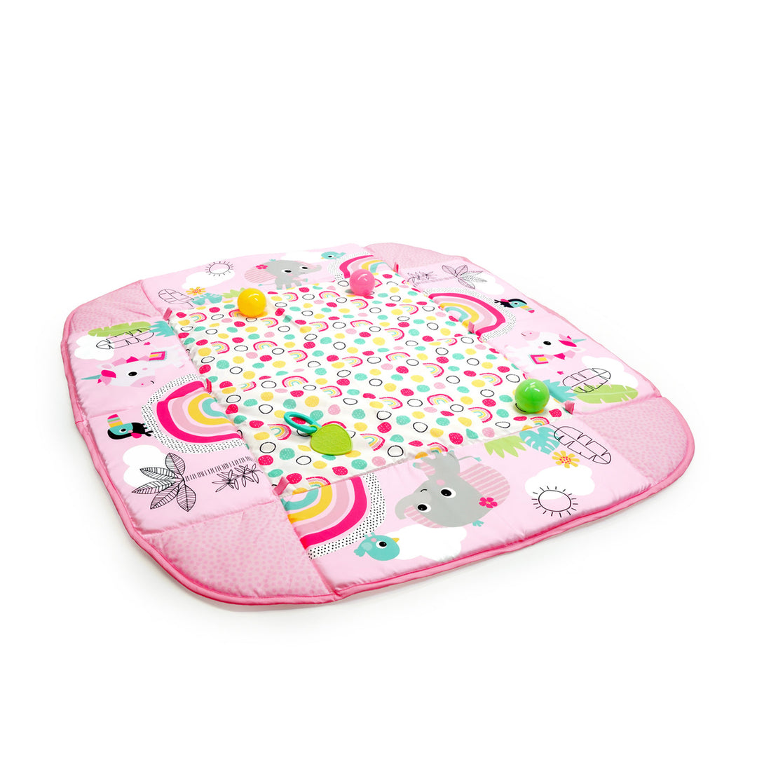 Bright Starts 5 in 1 Your Way Play Baby Activity Gym Ball Pit, Rainbow Tropics - VMInnovations