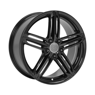 OE Wheels AU12 18 x 8 Inch Black Wheel Rim for Audi A Series and Volkswagen Golf