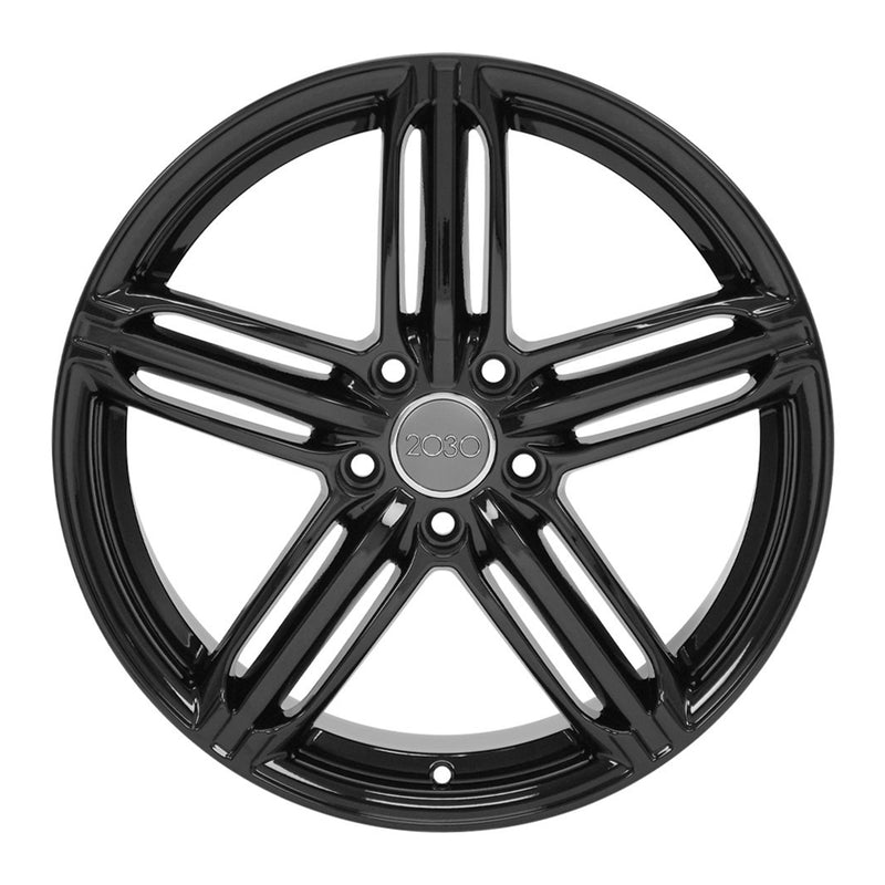OE Wheels AU12 18 x 8 Inch Black Wheel Rim for Audi A Series and Volkswagen Golf