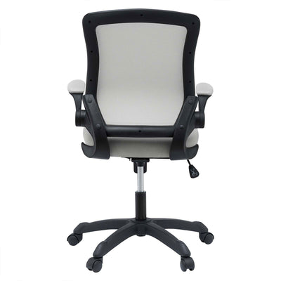 Modway Veer Mesh Fabric Office Chair, Adjustable from 17.5 to 21.5 Inches, Gray