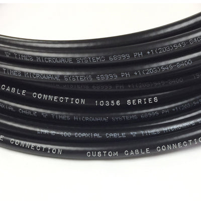 Custom Cable Connection 15 Foot Male to Female Low Loss Cable for Outdoor Use