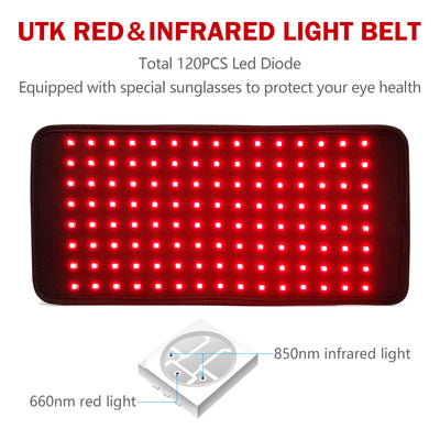 UTK Wearable 660nm Red & 850nm Infrared Light Therapy Belt w/Auto Shutoff (Used)