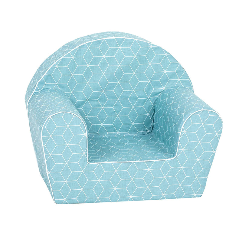 Playful Mint Cube Toddler Reading Armchair, Machine Washable (Open Box)