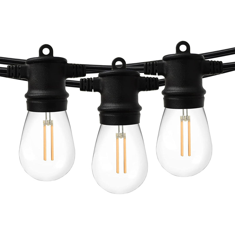 Banord LED 48 Foot 1 Watt String Lights, 17 Shatterproof Bulbs for Outdoor Use
