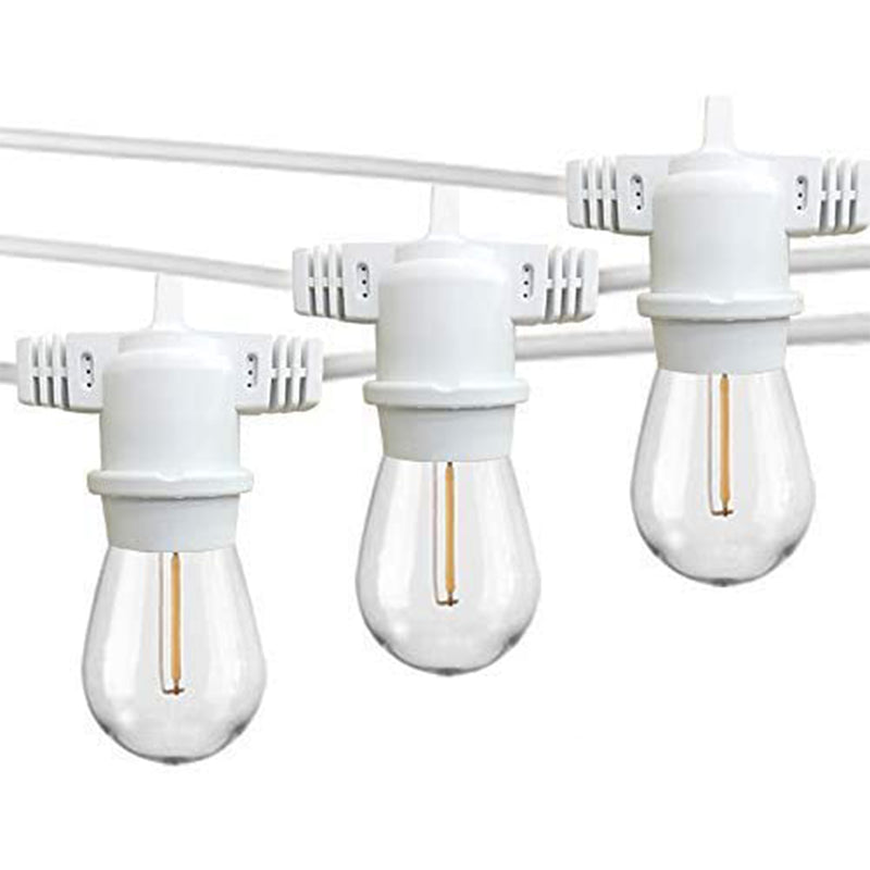 Banord LED 100 Ft String Lights, 34 Shatterproof Outdoor Plastic Bulbs (2 Pack)