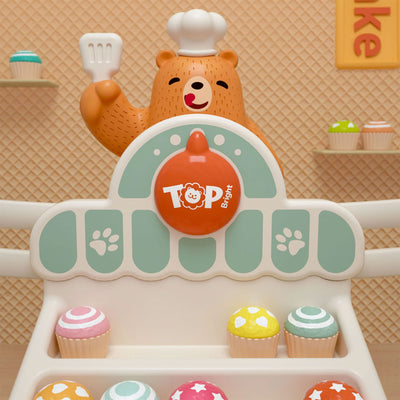 Topbright Toys Yummy Chef Bear Cupcake Math and Logic Bakery Shop Balance Scale