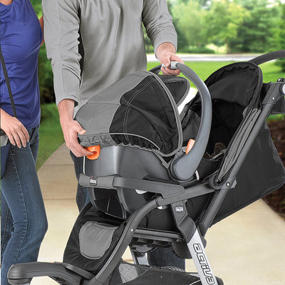Chicco Activ3 Aluminum Jogging Travel System with Stroller and Car Seat, Black