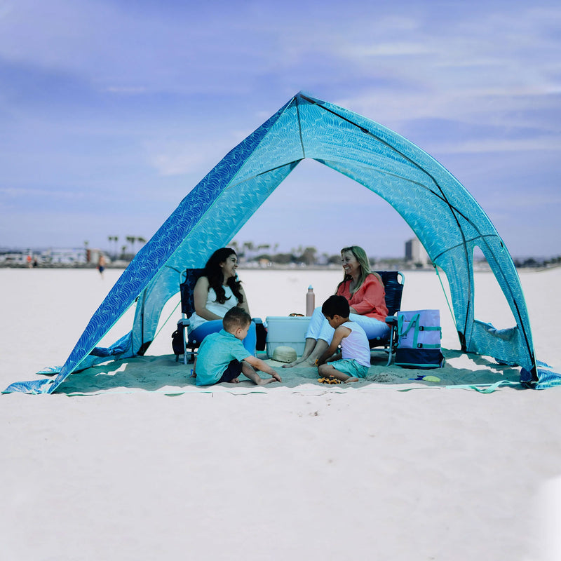 Lightspeed 221091 A-Shade Adjustable Beach Tent w/ Protection & Windows, Blue