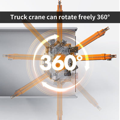 RUGCEL 3500 Pound Folding Truck-Mounted Crane for Electric/Hand Operated Winches